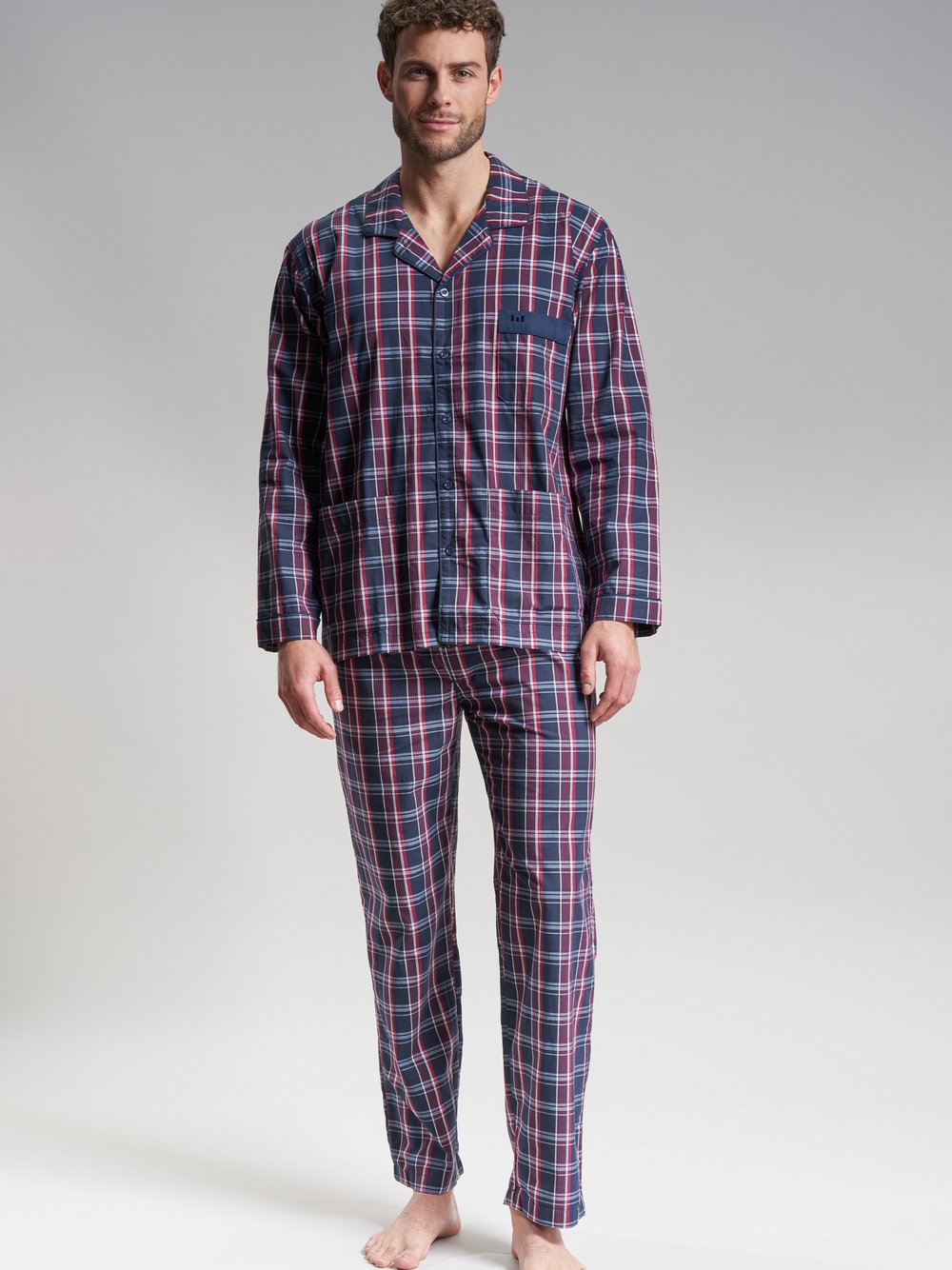 GÖTZBURG Pyjama Herren blau, 56 Image