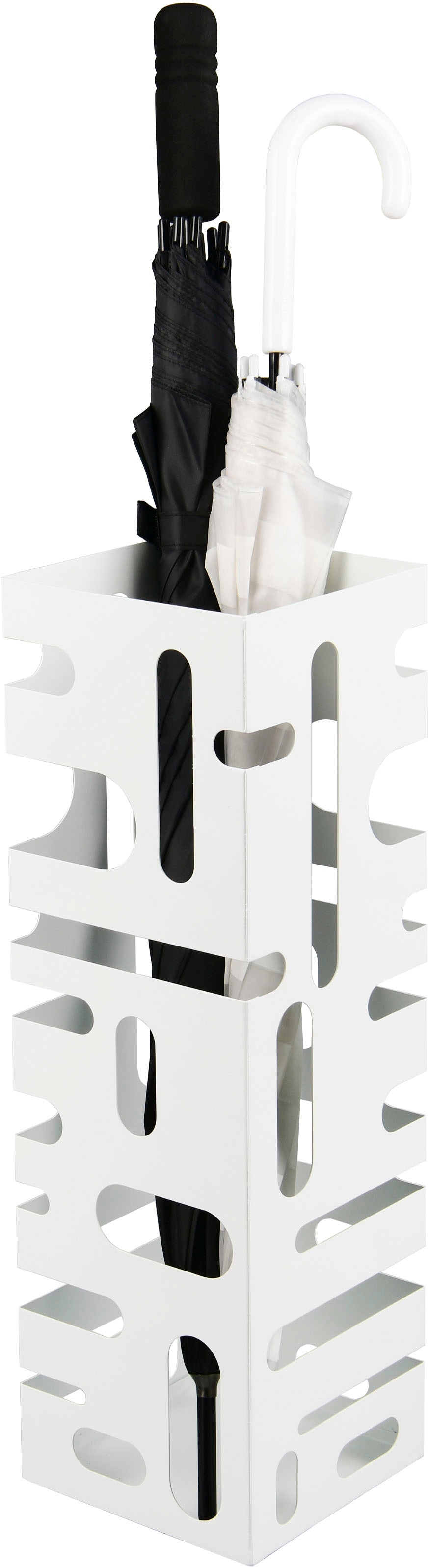 Aufbewahrungsbox MIRRORS AND MORE "IRIS", weiß, H:49cm, Metall, Aufbewahrungsboxen, Aufbewahrungsbox