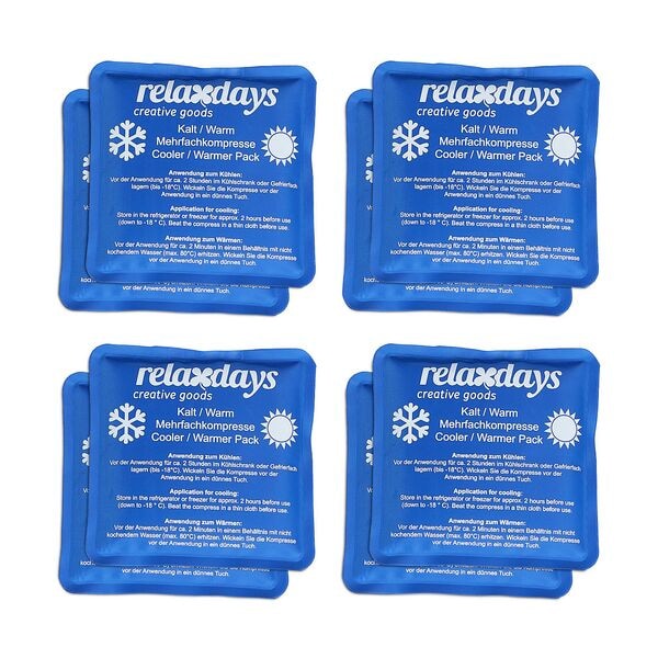 relaxdays Kühlpads 11 x 11 cm 8 Stück Image