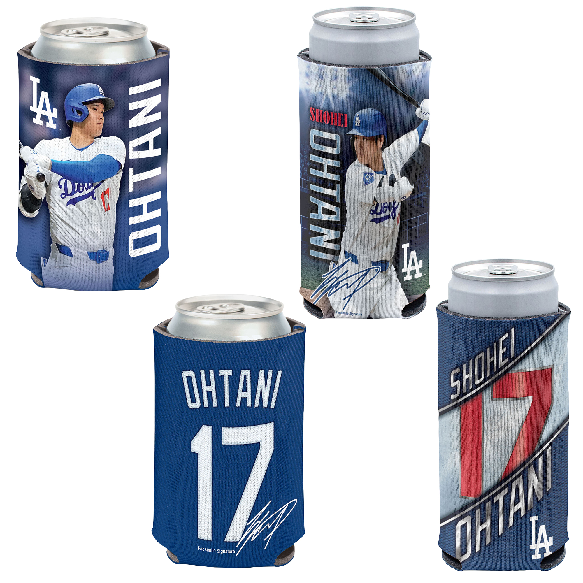 WinCraft Shohei Ohtani Los Angeles Dodgers Slim & 12 oz. Dosenkühler Viererpack Image