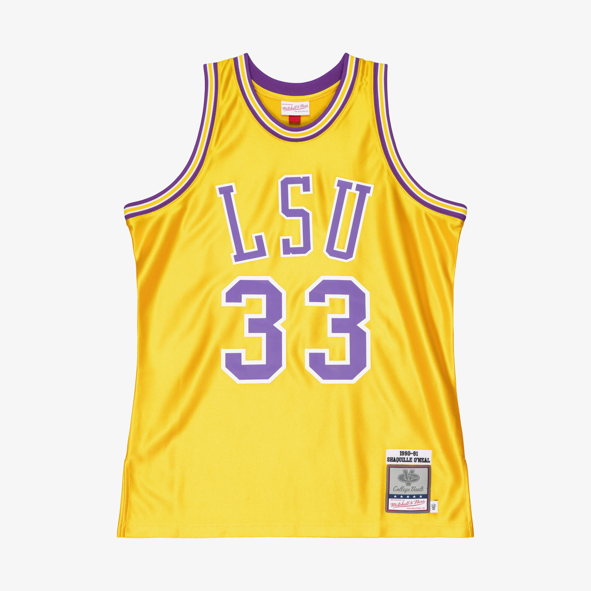 LSU Tigers Mitchell & Ness Authentic-Trikot Heim (Shaquille O'Neal) 1990 Image