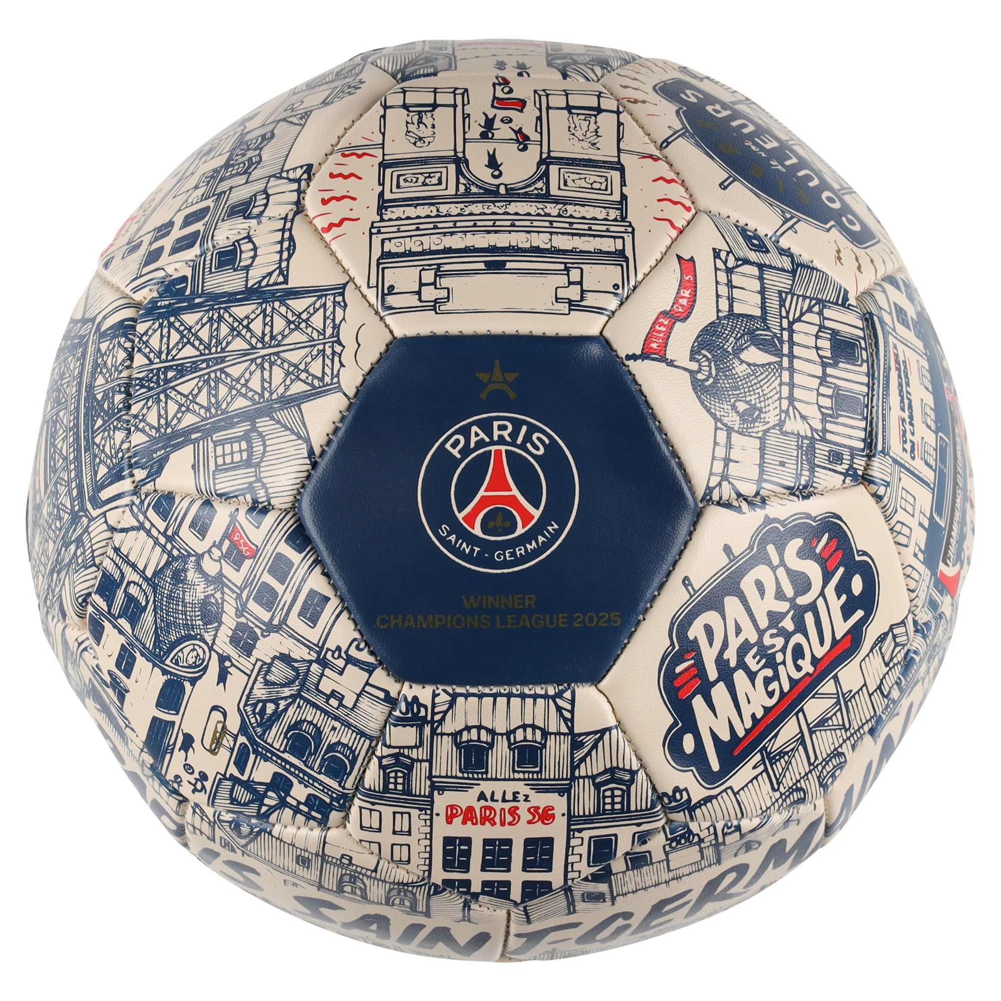 Ballon PSG x Docteur Paper by Rebond Champions d'Europe 2025 – Bio-basiert Image