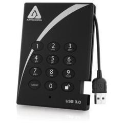 Apricorn Aegis Padlock 500 GB USB 3.0 256-bit AES XTS Hardware Encrypted Portable External Hard Driv