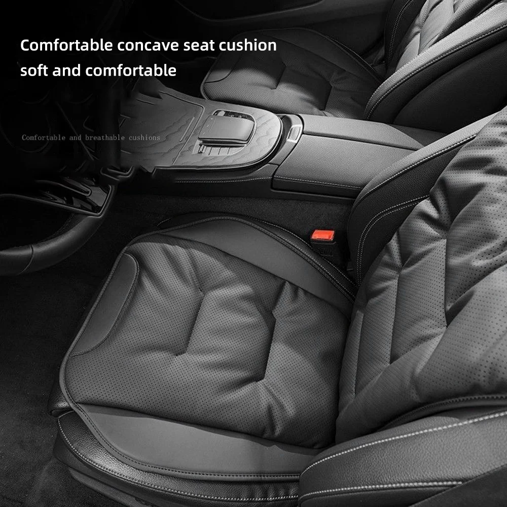 Coprisedile per auto in pelle Cuscino universale per sedile anteriore/posteriore per KIA GT Line Forte Seltos K5 Sportage Ceed Soul Cerato Sedona Forte