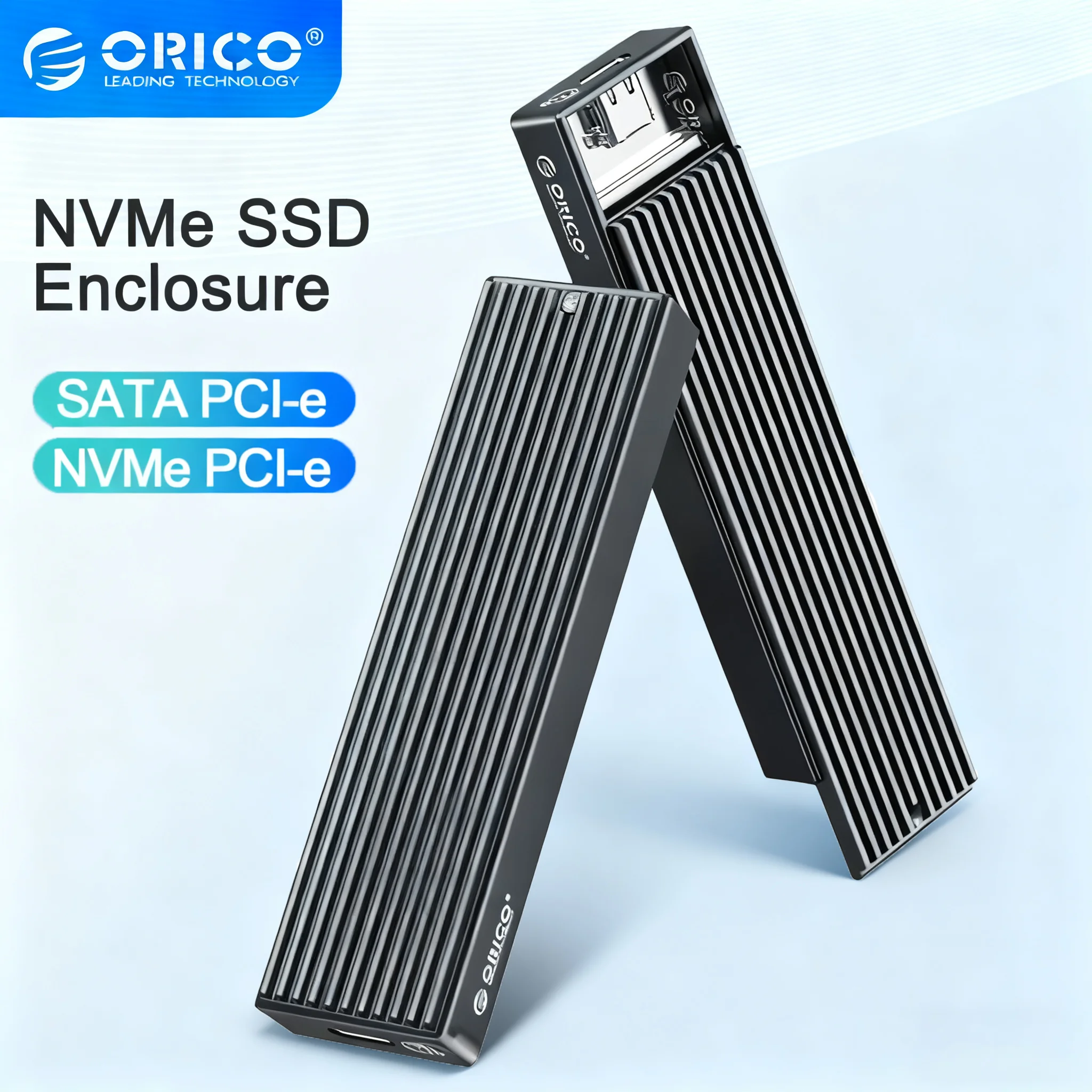 Boîtier ORICO 10 Gbit/s M.2 NVMe SSD en aluminium USB 3.1 Type C Gen2 pour disque dur M.2 NVMe SSD pour boîtier PC