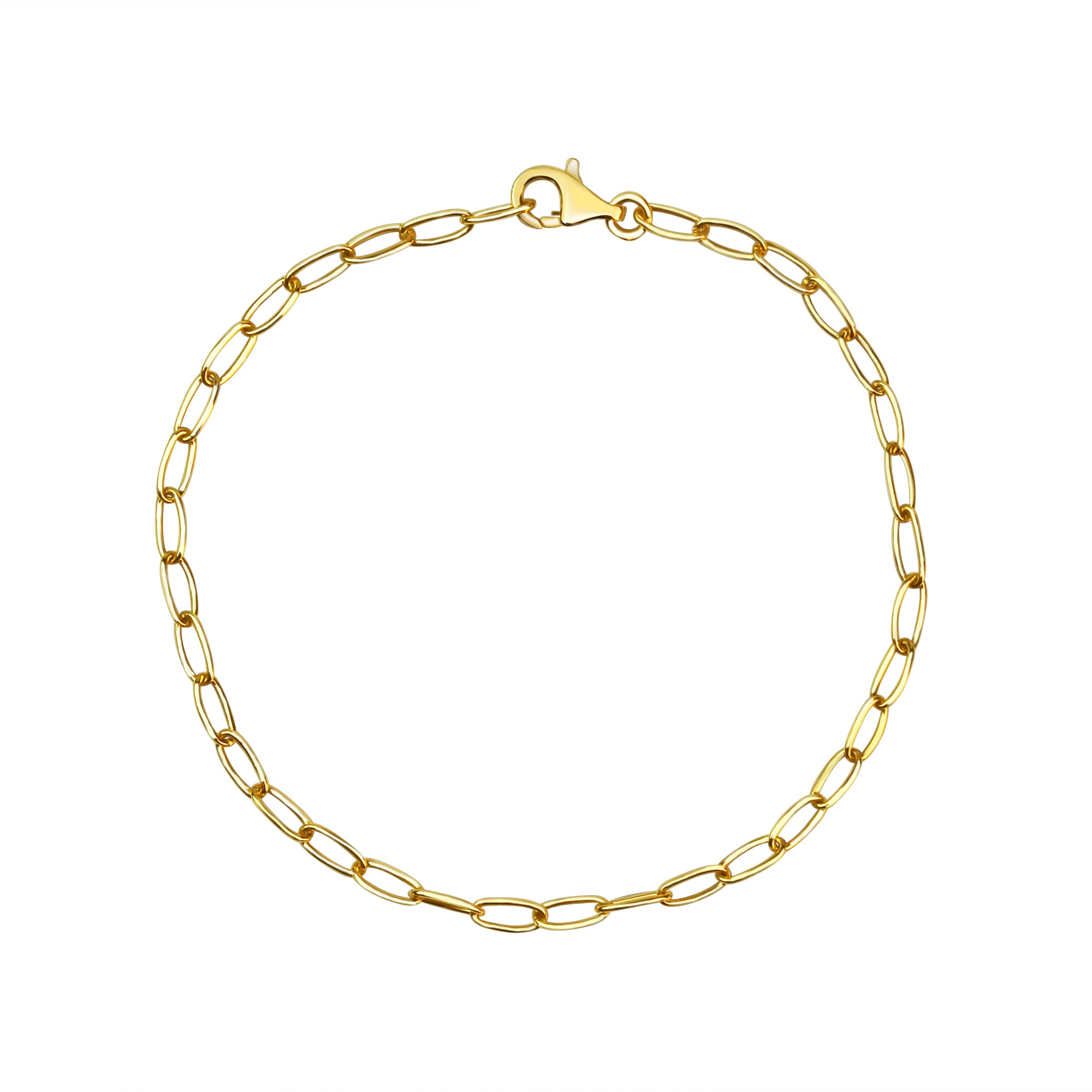 Armband VIVANCE "375 Gelbgold", gelb, Armbänder, Damen, 18,5cm, Gold, glänzend, Armband