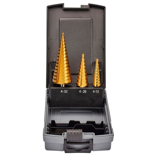 makita Stufenbohrer-Set HSS Titan D-46573 3-teilig Image