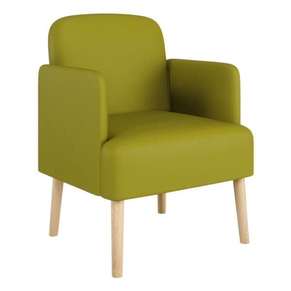 meet Besuchersessel »Brooks« mit Armlehnen Kunststoff-Bezug grün, 42 cm Image