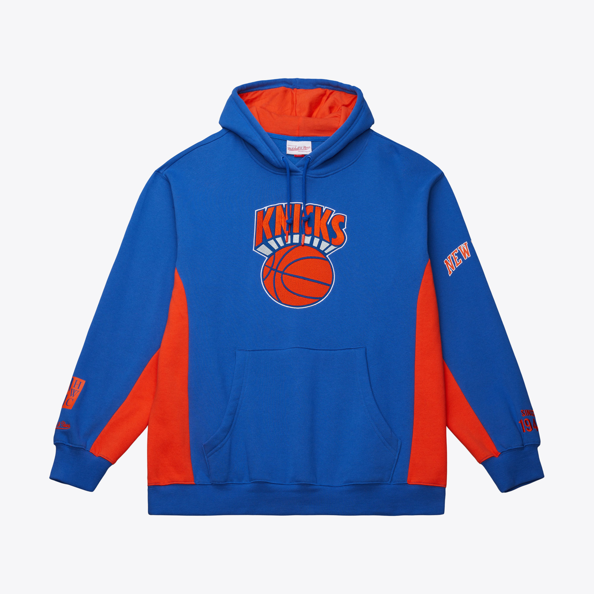 New York Knicks Mitchell & Ness Team Origins Hoodie Vintage-Logo Image