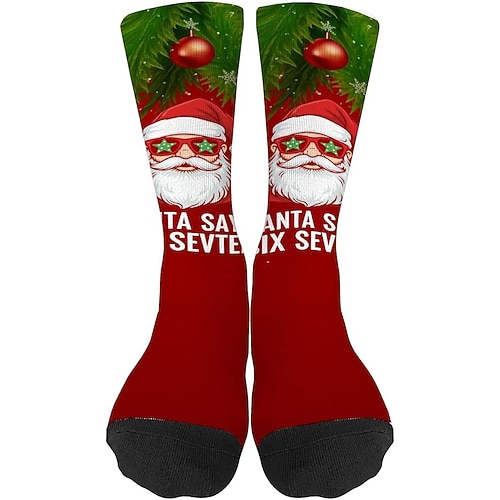 Lustige Socken mit dem 67-Meme, sportliche Crew-Socken, lässige, nahtlose Socken mit Print aus weichem, atmungsaktivem Material, bequemer Alltags-Sportstil zum Gehen, Laufen und fürs Fitnessstudio. Image