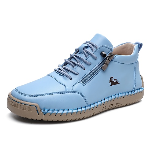 Marineblaue Herren-Sneaker aus Kunstleder zum Hineinschlüpfen mit Reißverschlussdetail – trendige und bequeme Schuhe für Freizeit, Wochenenden und entspannte Tage. Image