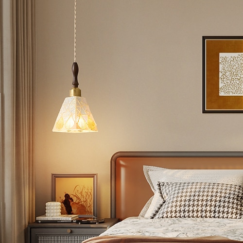 Moderne LED-Pendelleuchte aus Glas, Kücheninsel-Pendelleuchte, Deckenleuchte, Hängelampe aus Buntglas für Wohnzimmer, Flur, Bars Image