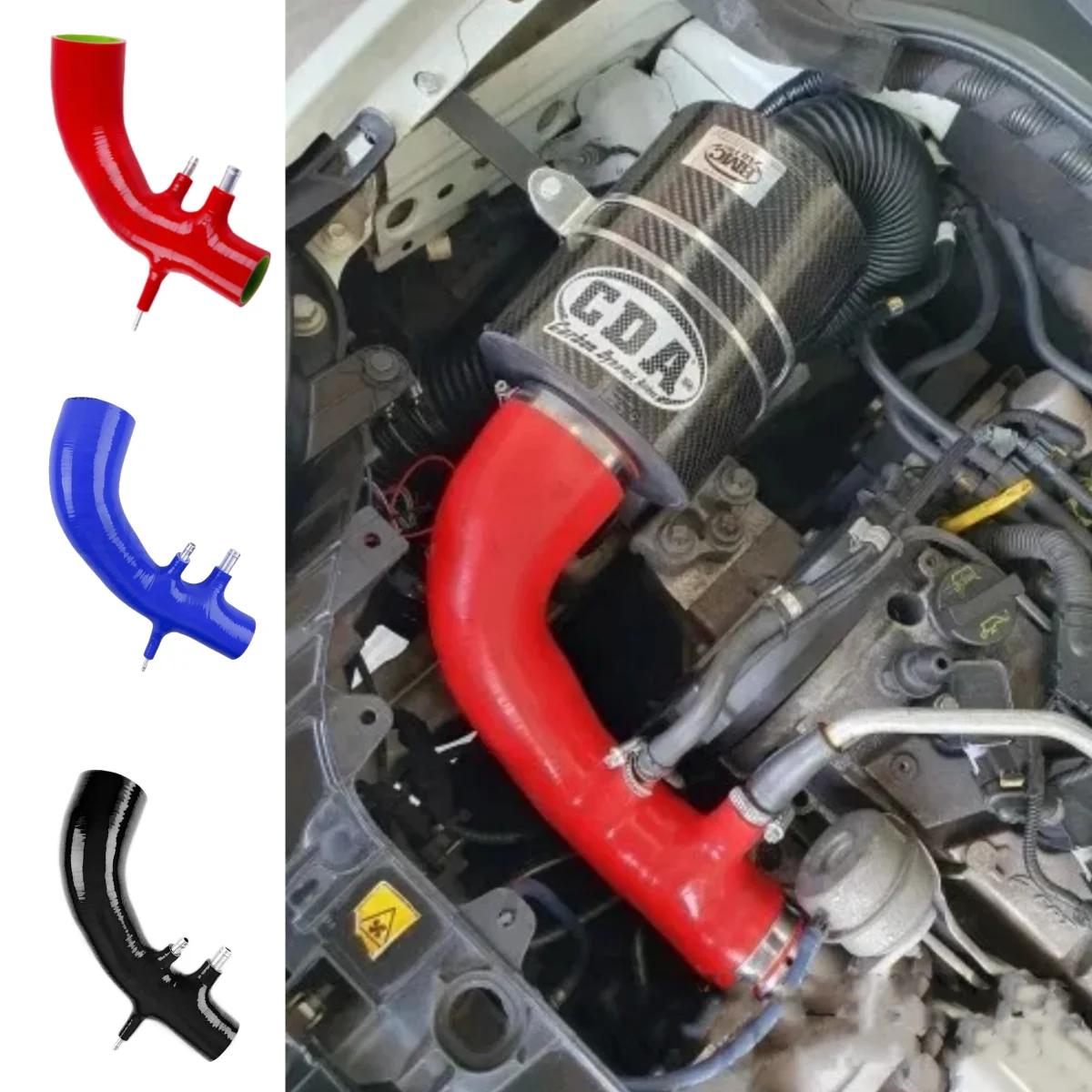 Silikon-Ansaugschlauch AirBox zum Turbo für Abarth Grande Punto EVO / Alfa Romeo MiTo QV Image