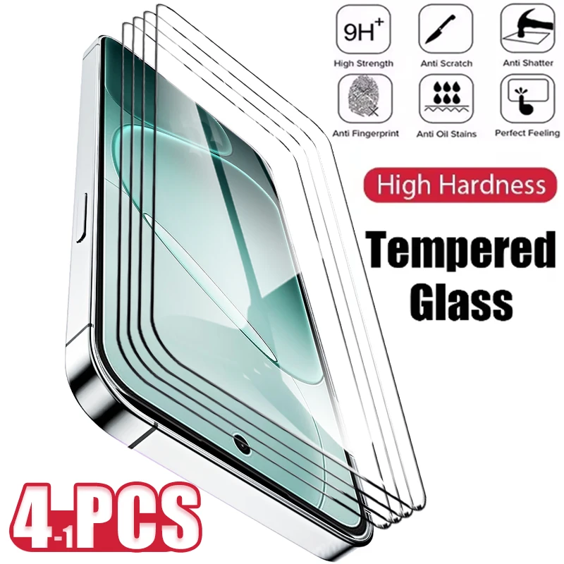1-4PCS Gehärtetem Glas Für Oppo A6 GT Pro 4G 5G Max A5 A5x Energie A3 A3x A2 A2x A1 A80 A60 A59 A79 A18 A38 A58 Screen Protector Image