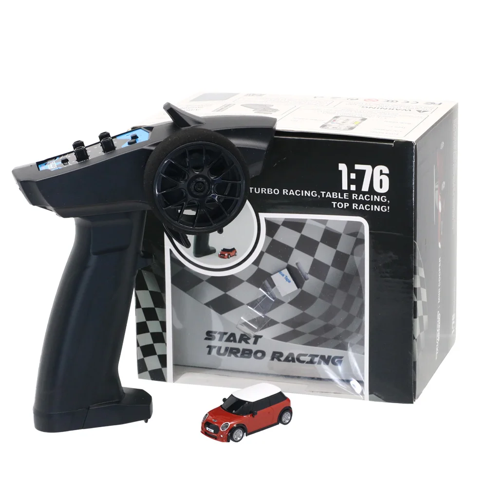 Turbo Racing 1:76 RC CAR Mini Cooper 2,4 GHz RTR RC-Spielzeugauto im Maßstab 1:76 Mini-Funksteuerungs-RC-Auto im Maßstab 1:76