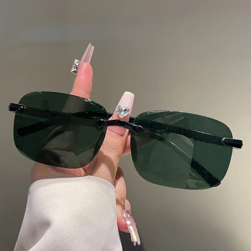 Sonnenbrillen für Herren, hochwertige und modische UV-beständige Sonnenbrillen, rahmenlos und getrimmt für Damen-Sonnenbrillen Image