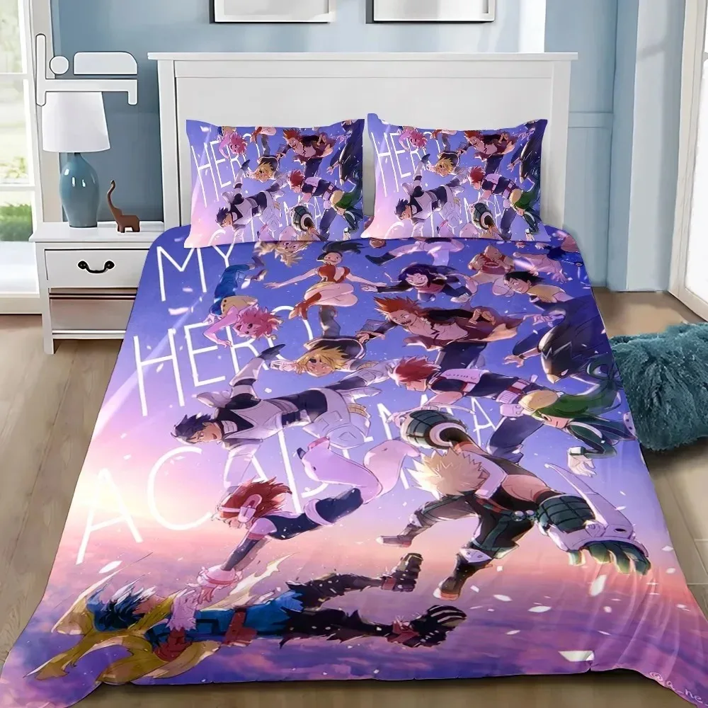 Japon Anime My Hero Academia ensembles de literie fournitures de lit exquises housse de couette ensemble de literie ensemble de literie cadeau d