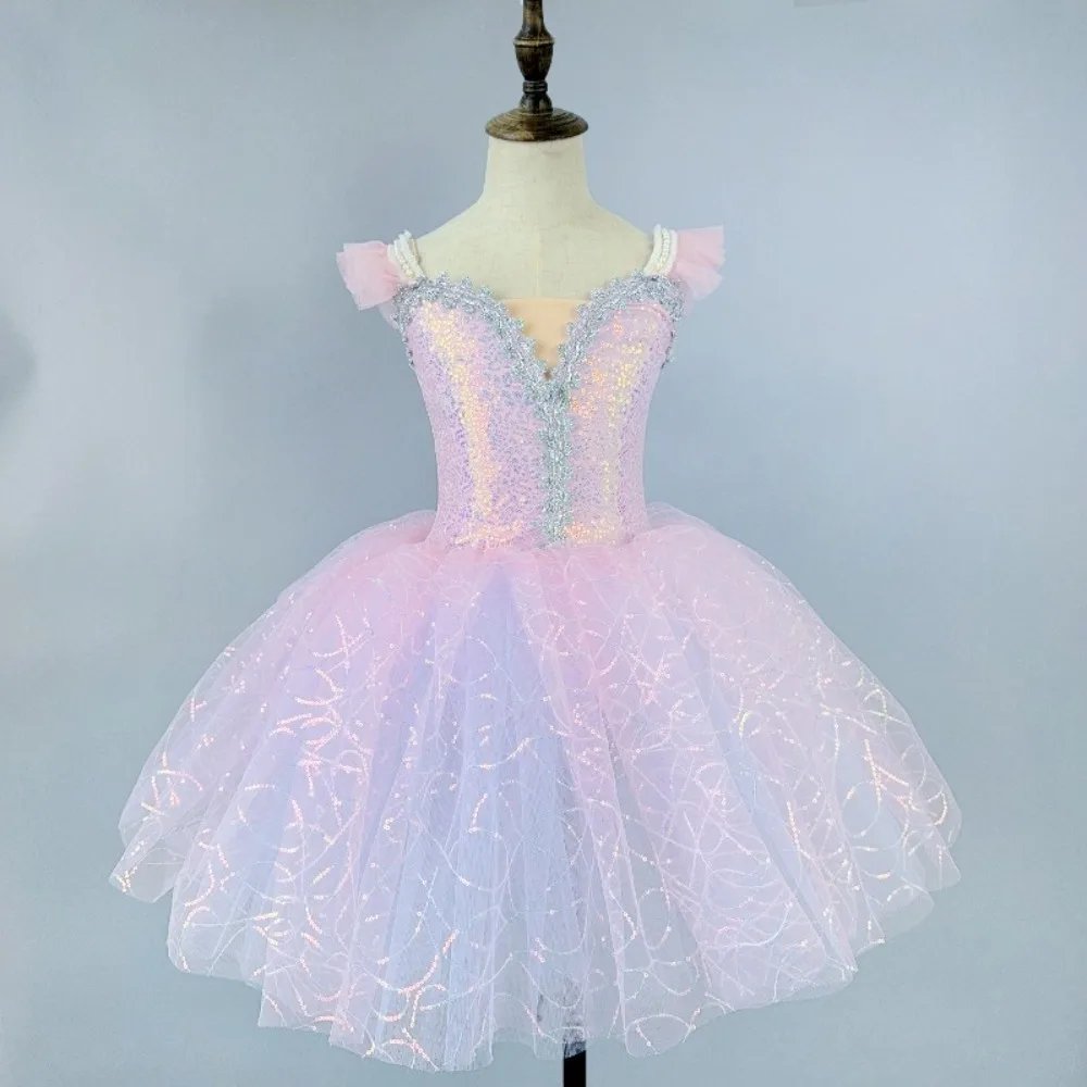 Vêtements pour enfants Costumes de scène Vêtements pour enfants Élégant Fée Princesse Robe de ballet mignonne Justaucorps pour filles Vêtements de danse Tutu de ballet