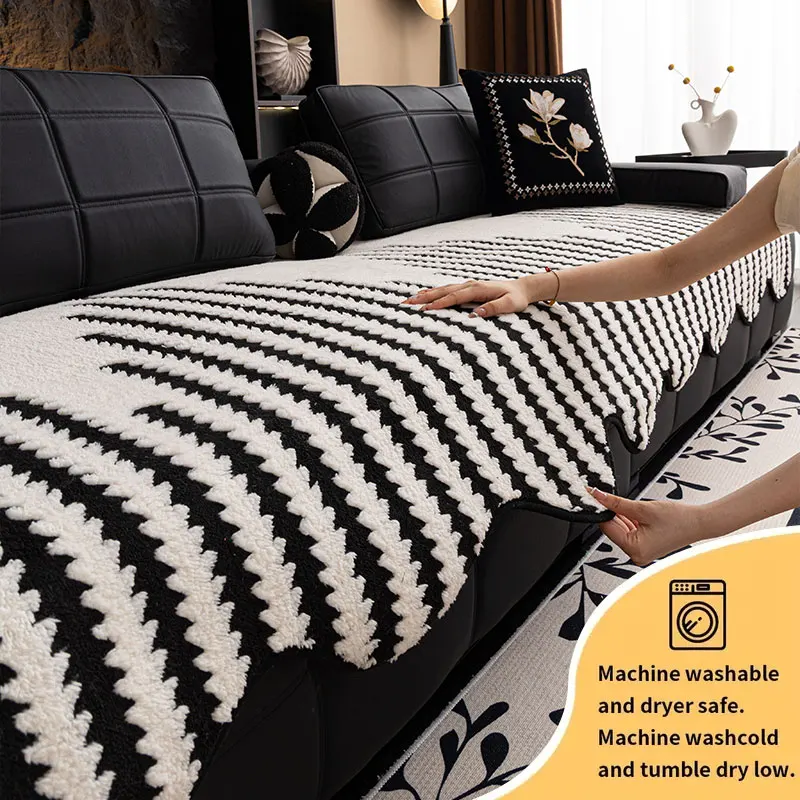 1PC-Lichtes Luxus- und High-End-Gefühl, rutschfestes Wohnzimmer-Sofakissen für Herbst und Winter, mehrfarbiges optionales Sofakissen Image