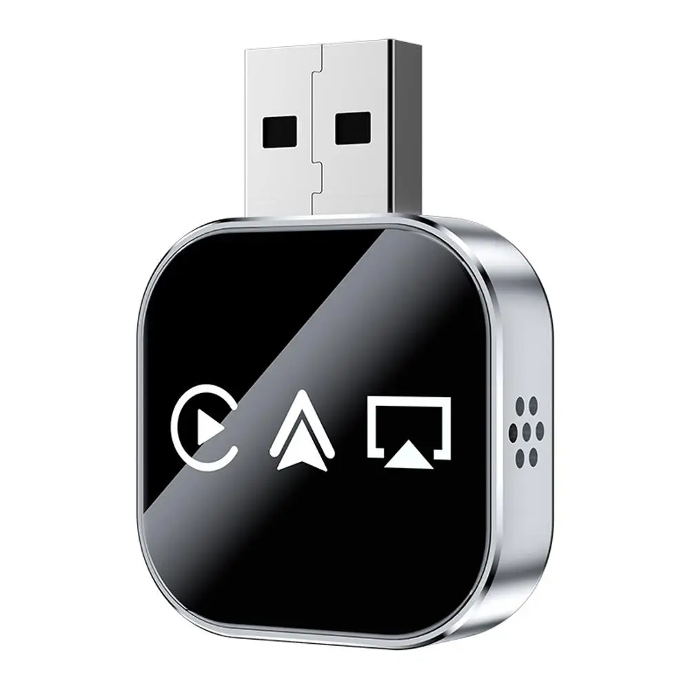 2025 Upgrade 3-in-1 kabelloser Carplay-Spiegel-Link-Adapter, sofort verkabelt in kabellose Konvertierung, Plug & Play für kabelgebundenes Carplay Image