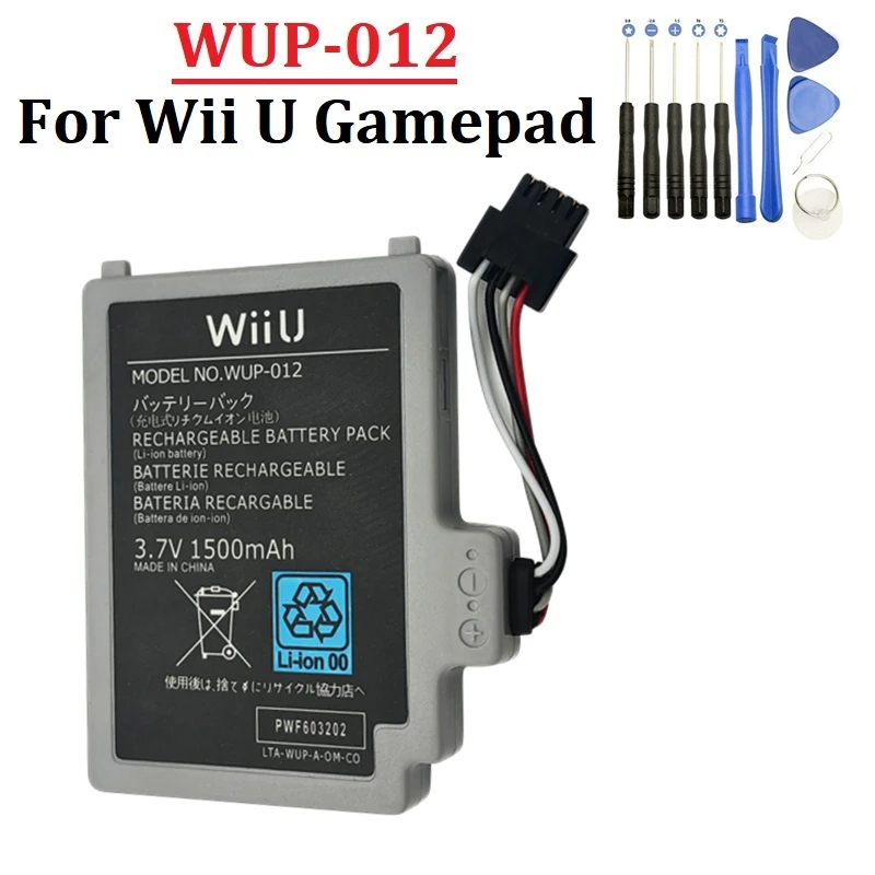 Original 3,7 v 1500mah WUP-010 WUP-012 akku für nintendo wii u gamepad wireless controller wup012 akku Image