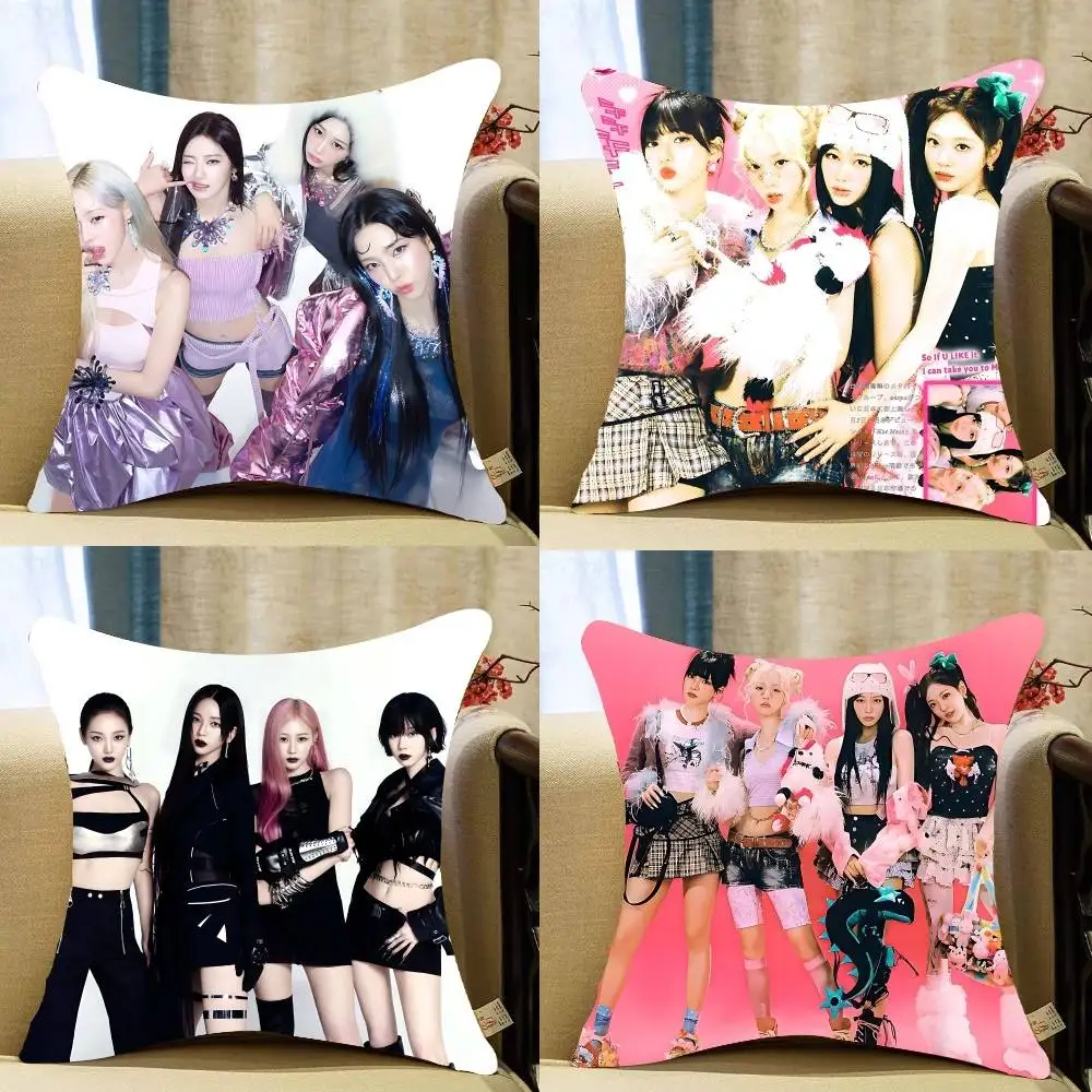 Karina Winter Giselle Ningning A-Aespa Band Kissenbezug Kissen für Abdeckung Home Decor Artikel Wohnzimmer Dekoration Kissenbezüge Image
