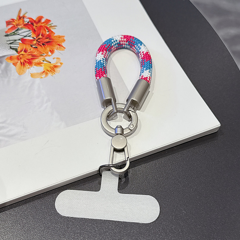 New Fashionable Phone Clip Lanyard Wristband Durable and Sturdy Bag Camera Cord Anti-Loss Unisex Wrist Lanyard Short Phone Chain New Fashionable Rotating One-Piece Clasp Finger Ring Lanyard P