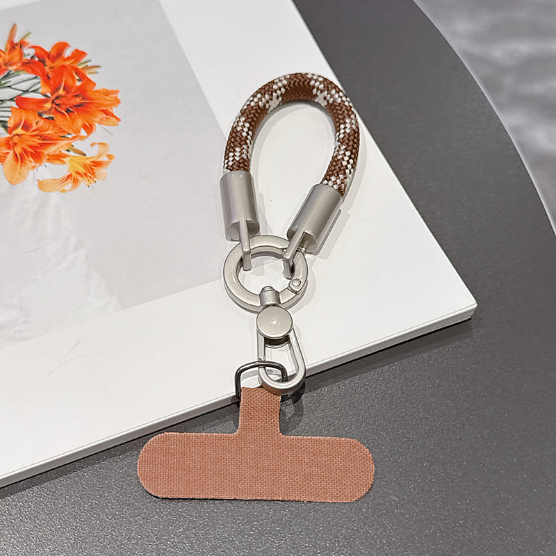 New Fashionable Phone Clip Lanyard Wristband Durable and Sturdy Bag Camera Cord Anti-Loss Unisex Wrist Lanyard Short Phone Chain New Fashionable Rotating One-Piece Clasp Finger Ring Lanyard P