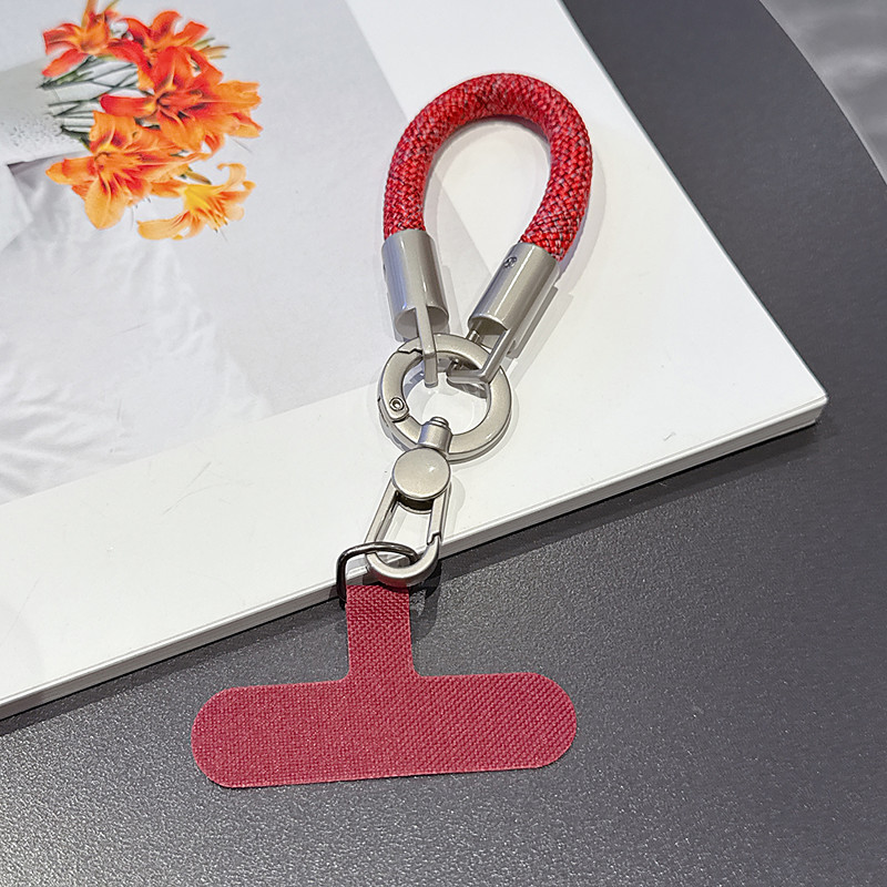 New Fashionable Phone Clip Lanyard Wristband Durable and Sturdy Bag Camera Cord Anti-Loss Unisex Wrist Lanyard Short Phone Chain New Fashionable Rotating One-Piece Clasp Finger Ring Lanyard