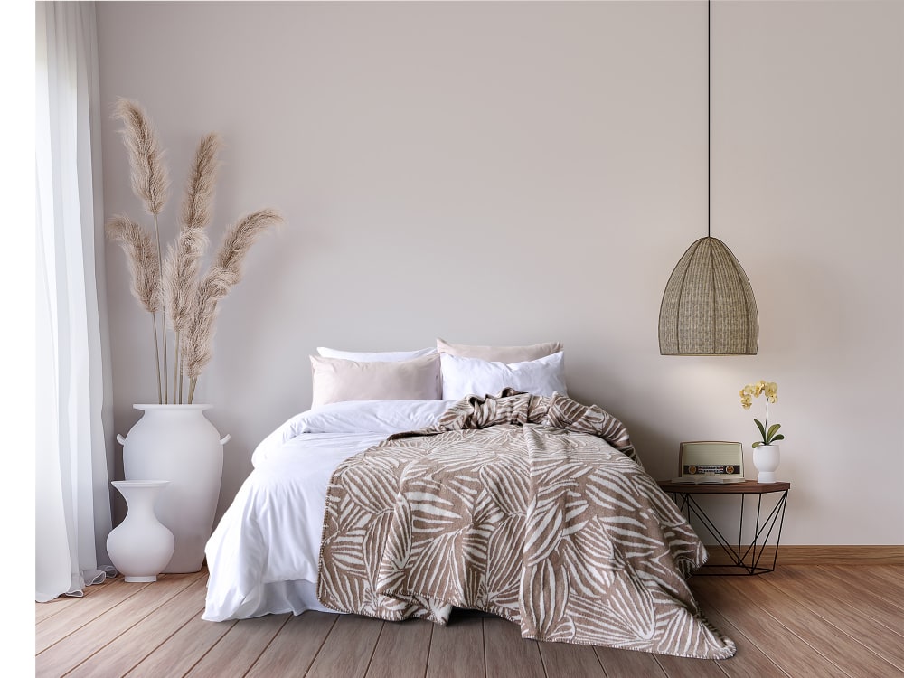 Couverture -Plaid 200x220 cm Beige