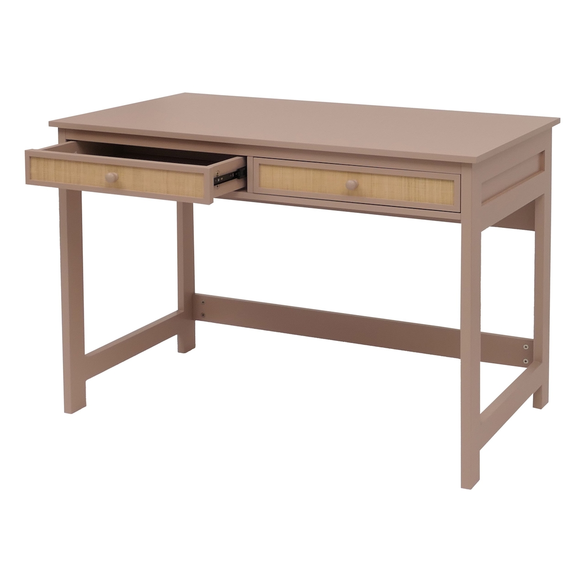 PROREGAL Schreibtisch | HxBxT 78x110x60 cm | Schublade Holz | Helltaupe | Bürotisch Laptoptisch Arbeitstisch Image
