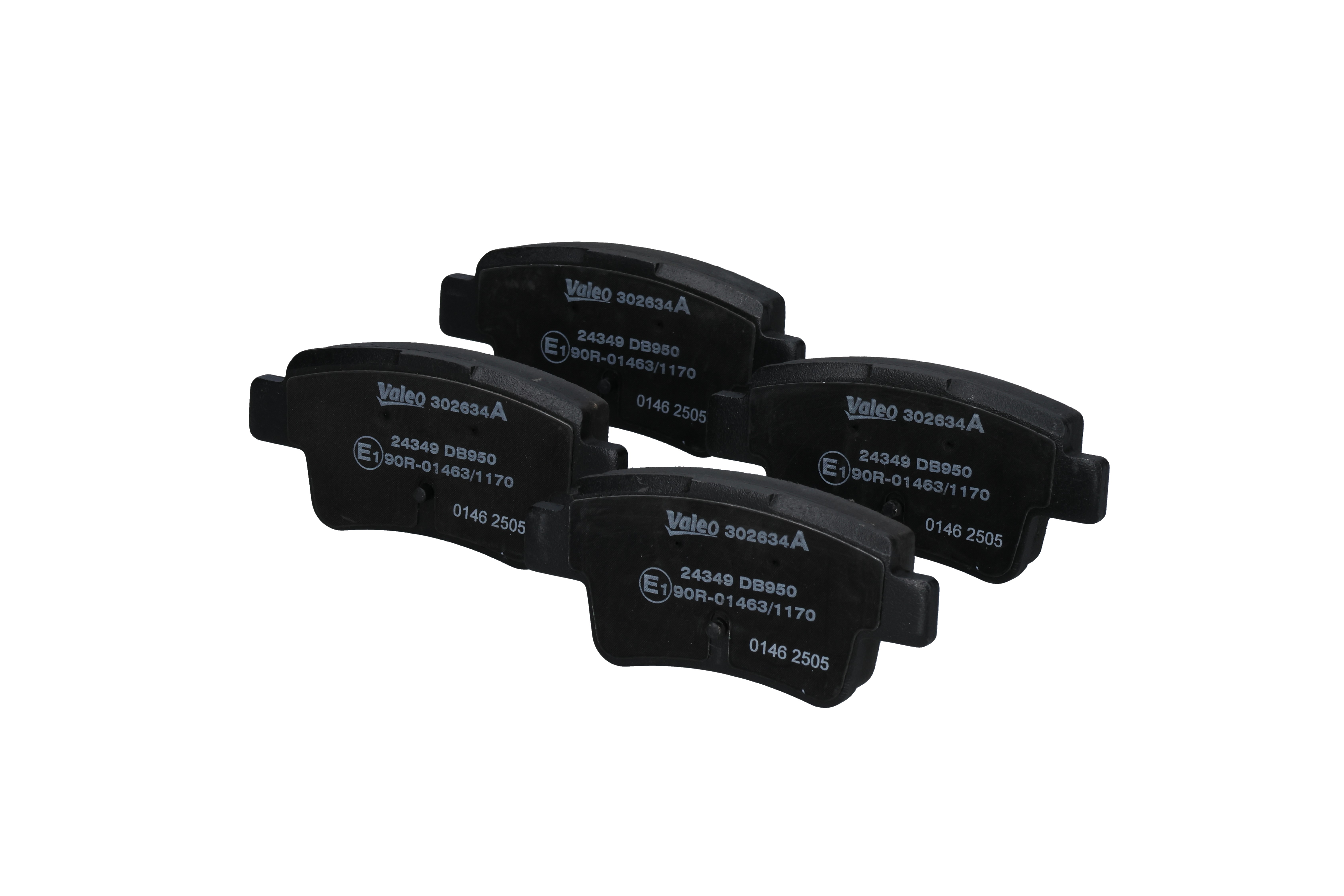 VALEO Bremsbelagsatz OPEL,FIAT,ABARTH 302634A 1605230,1605356,93169177 93189823,50902169,77363959,71770022 Image