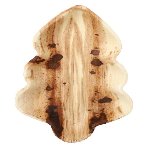 Papstar 6 Teller, Palmblatt "pure" 2,5 cm x 24,3 cm x 21,2 cm Weihnachtsbaum Image