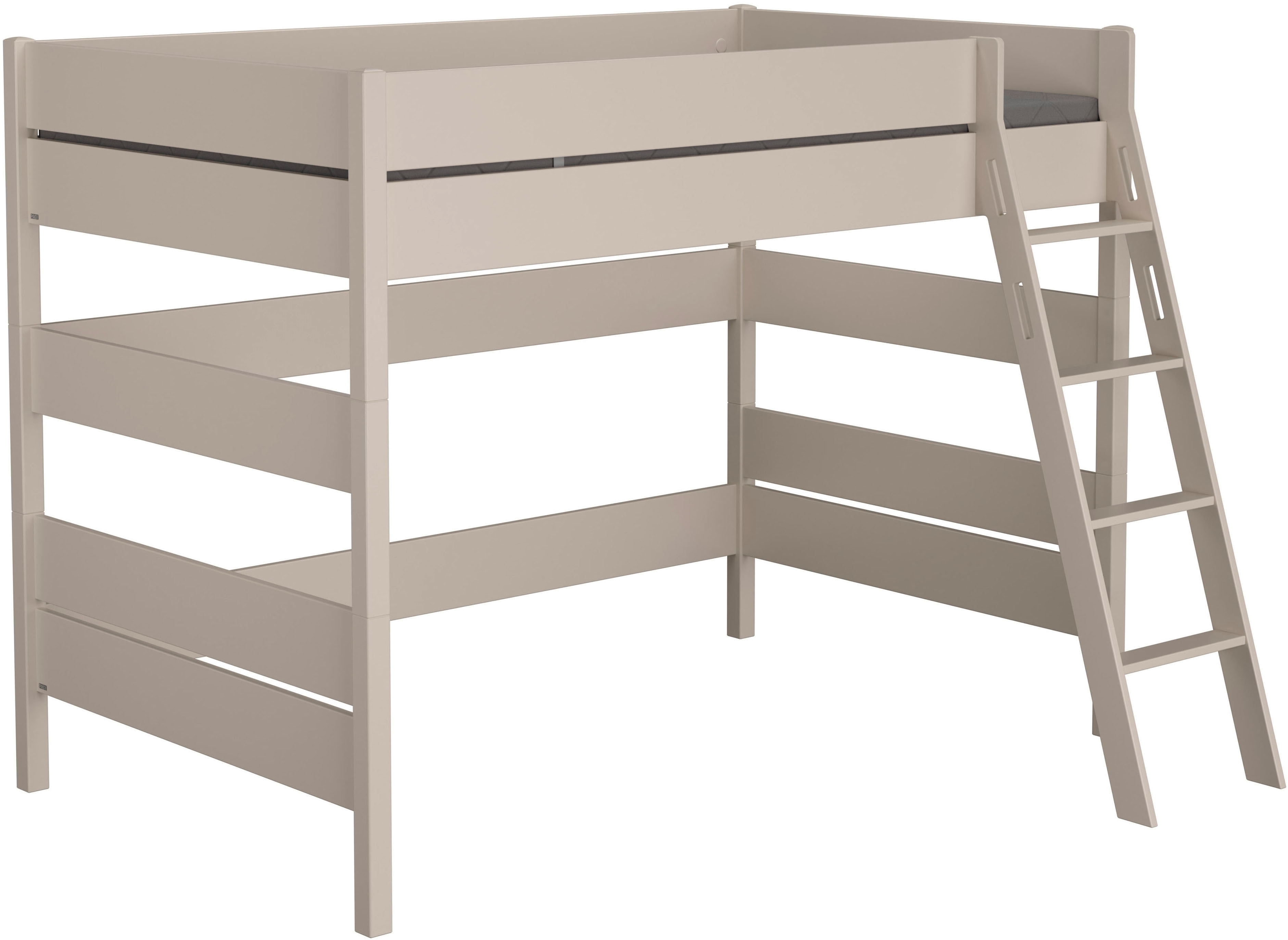 Spielbett PAIDI "TIAGO in verschiedenen Größen und Farben, mit Leiter", cashmere, beige, cashmere, beige, cashmere, beige, B:177,5cm H:160,6cm L:210,4cm, Betten