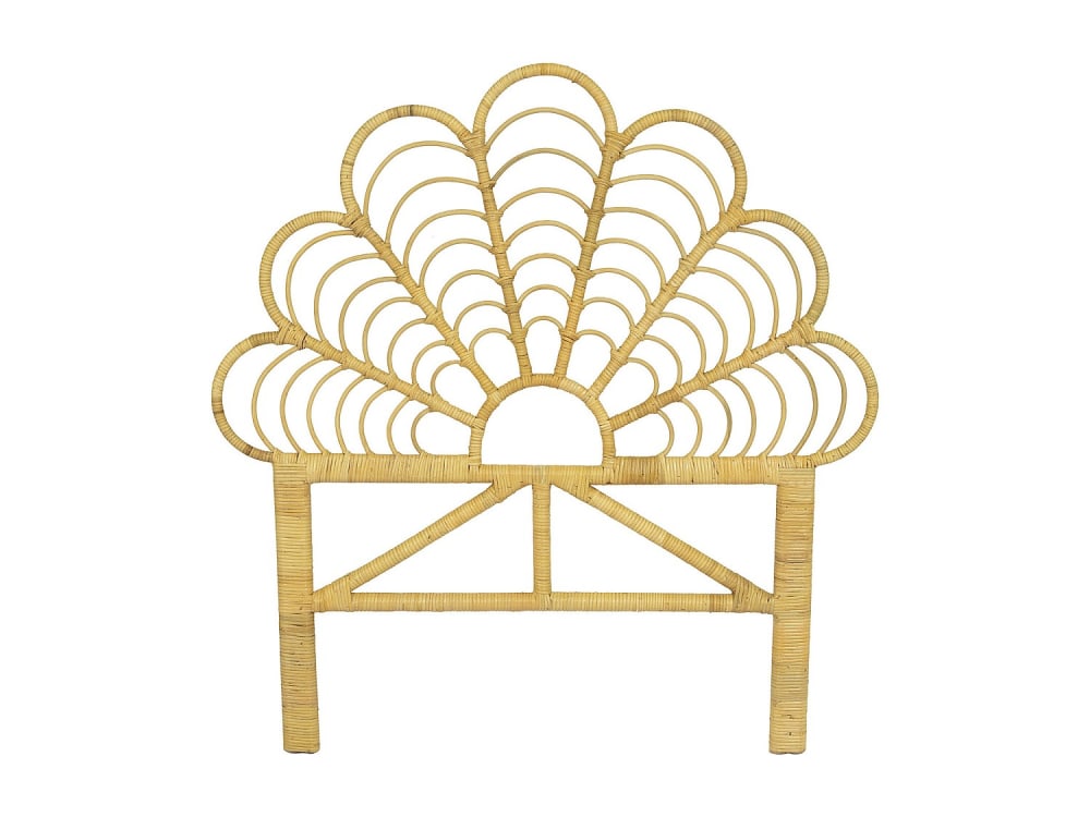 Testata da letto rattan naturale chiaro 90 x 200 cm, 90 x 190 cm