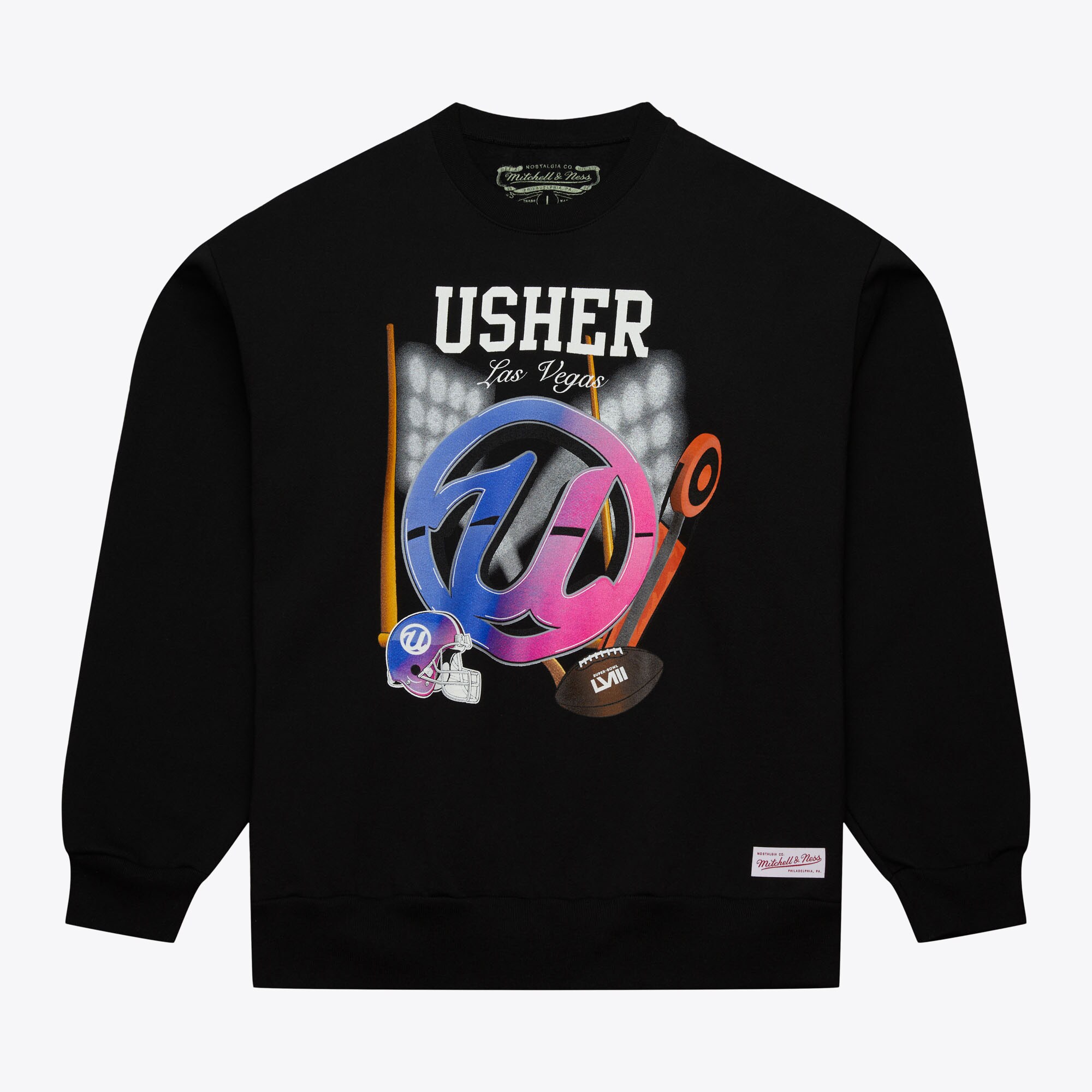 NFL Mitchell & Ness Usher Super Bowl LVIII Crew Jumper – Herren Image