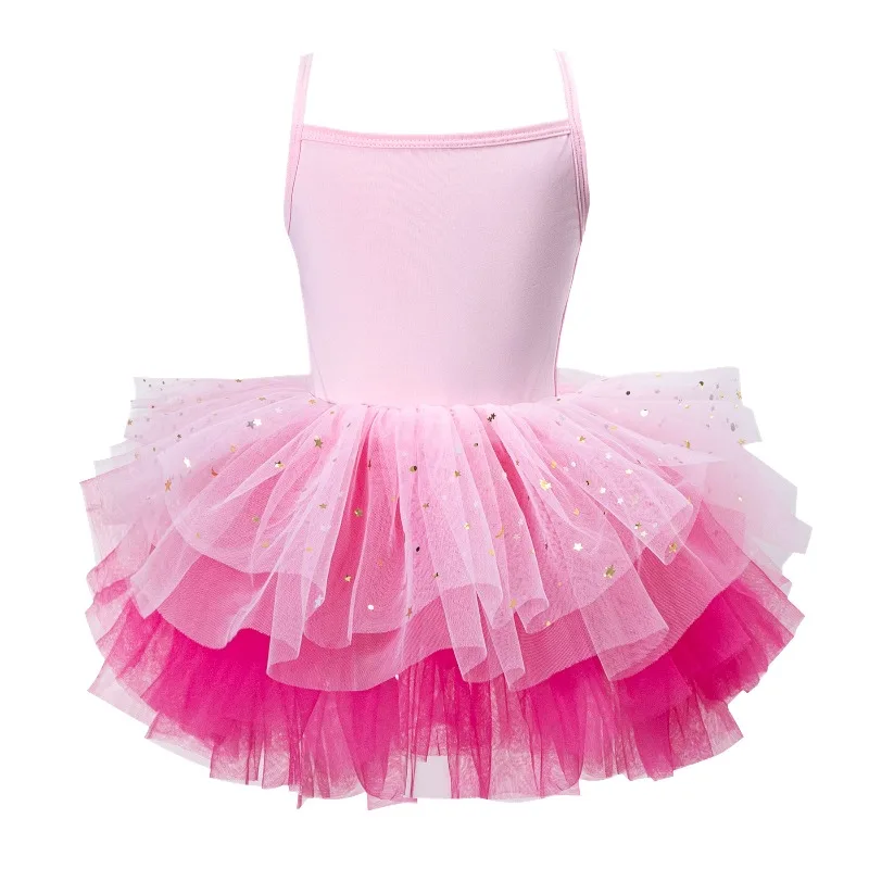 Robe de Ballet pour filles, Tutu de spectacle sur scène, vêtements de danse pour enfants, Costumes de Ballet d'été, justaucorps d'entraînement