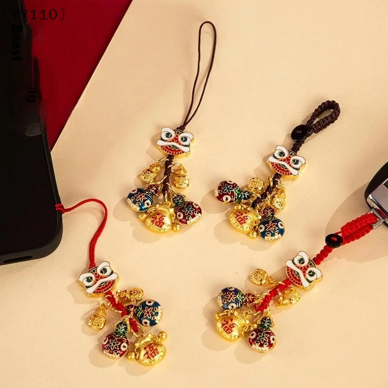 itariaYY110 soiFortune God Schlüsselanhänger, Taschenzubehör, vielseitige Partygeschenke, hängender Anhänger, Dekorationen im chinesischen Stil Image