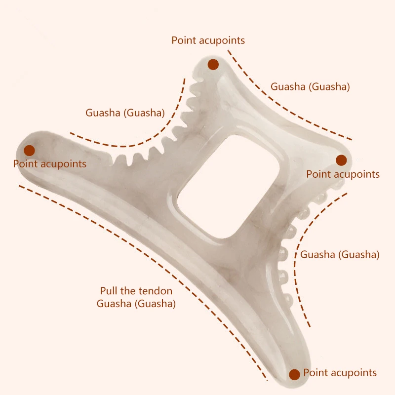 Axtförmiges Guasha-Brett, Harz, Bienenwachs-Massagegerät, Schaber, chinesisches Gua-Sha-Werkzeug für Gesicht, Hals, Rücken, Körper, Akupunktur, Druck Image