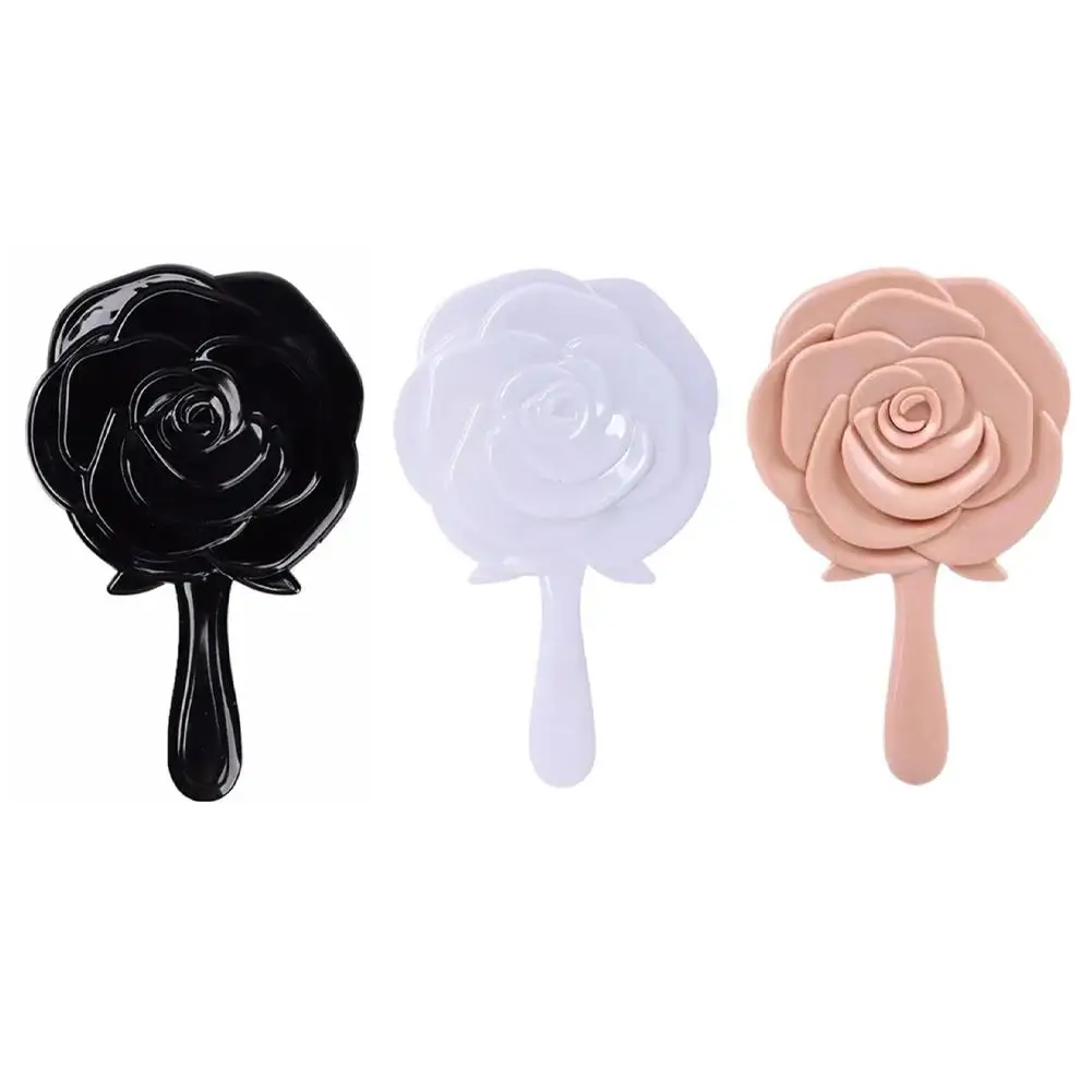 Retro Rose Blumenform 3D Stereo Kosmetik Make-up Kompaktspiegel 4 Farben Wählen Sie Handspiegel Kompaktspiegel Weihnachtsgeschenke