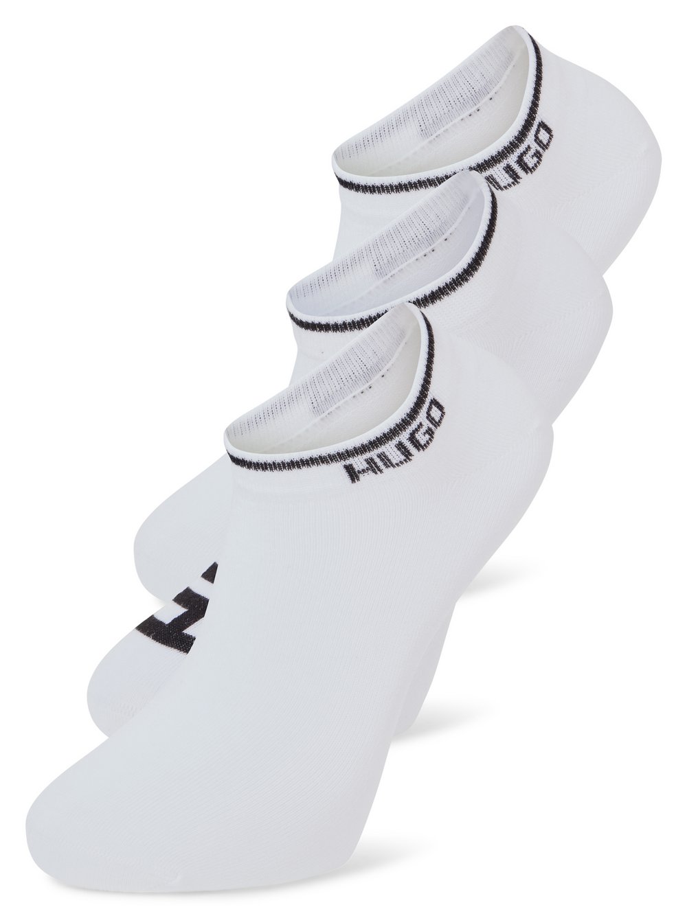 HUGO Sneakersocken im 3er-Pack Herren weiß, 39-42 Image