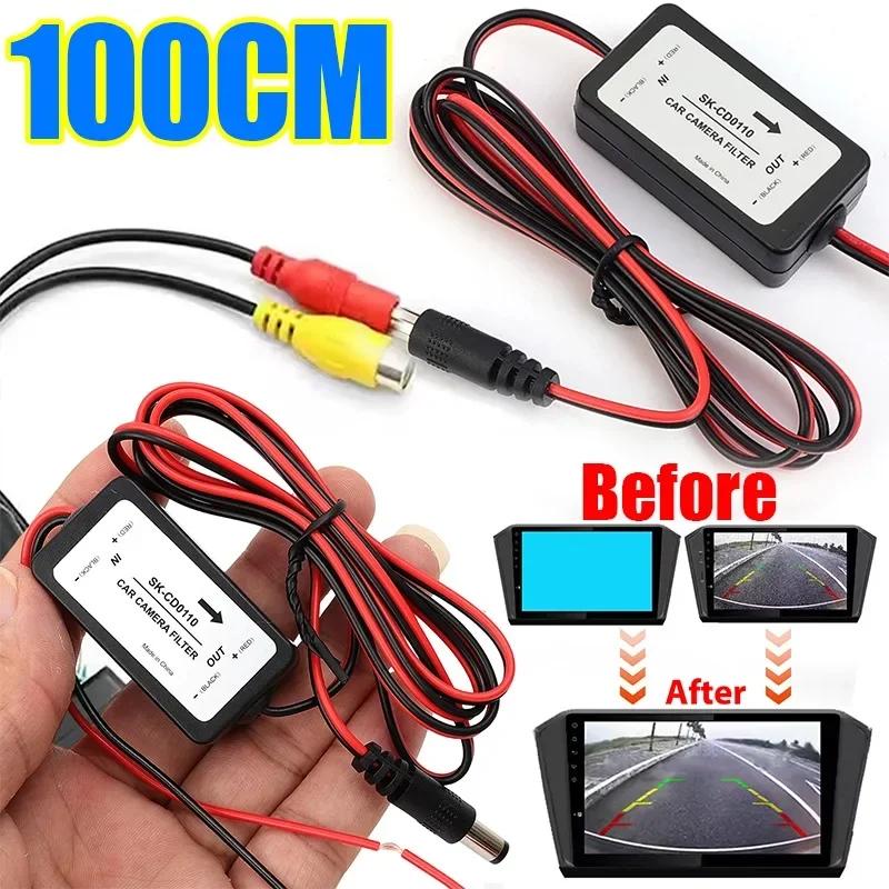 Backup-Kamera-Netzfilter, 12 V DC, Gleichrichter-Relaiskondensator für VW, Audi, Skoda, deutsches Auto, um den umgekehrten Bildschirmspritzwelligkeit zu reparieren Image