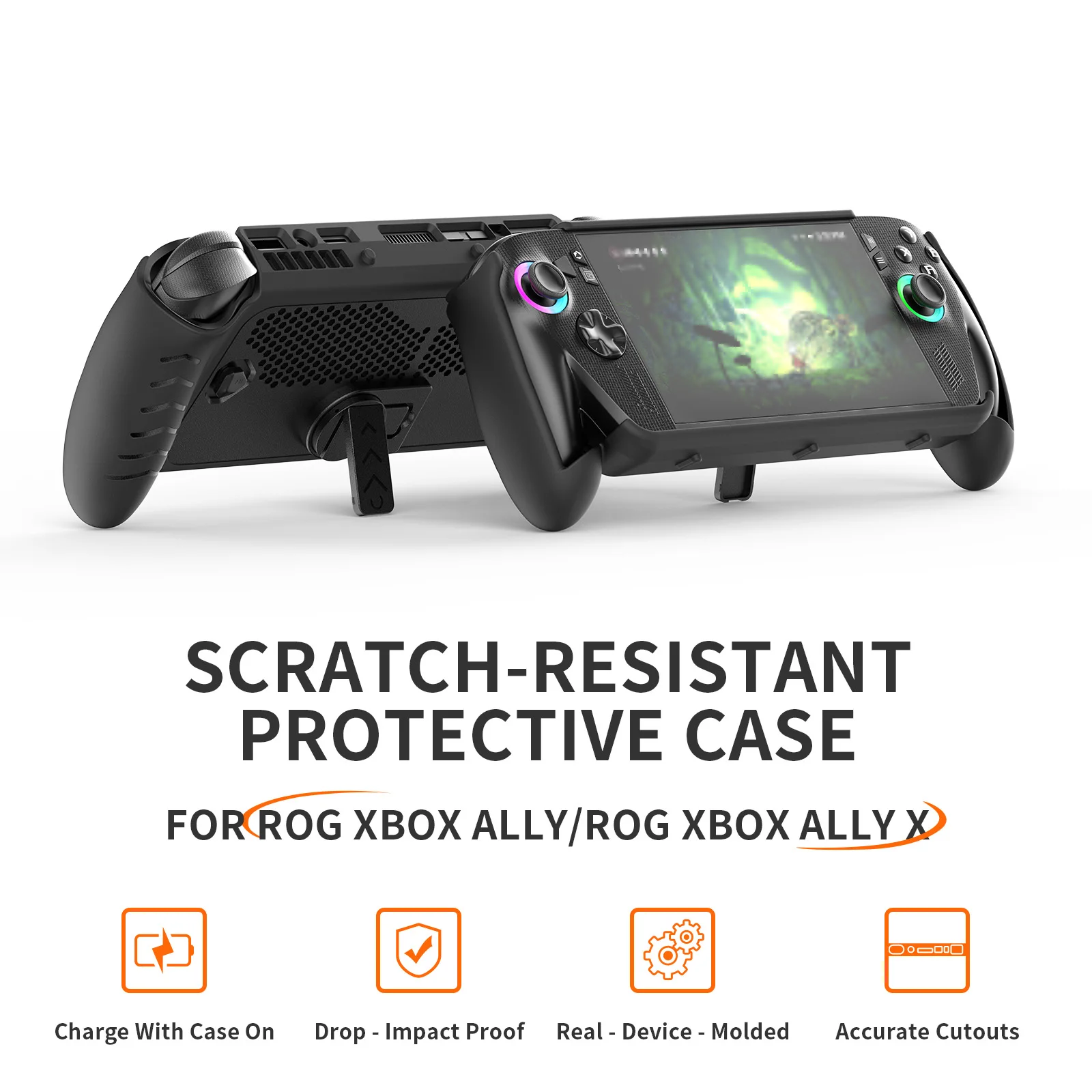 Scrach-Resistant Protective Case JYS-X156 for ROG XBOX ALLY/ROG XBOX ALLY X,Protective TPU Case with Kickstand