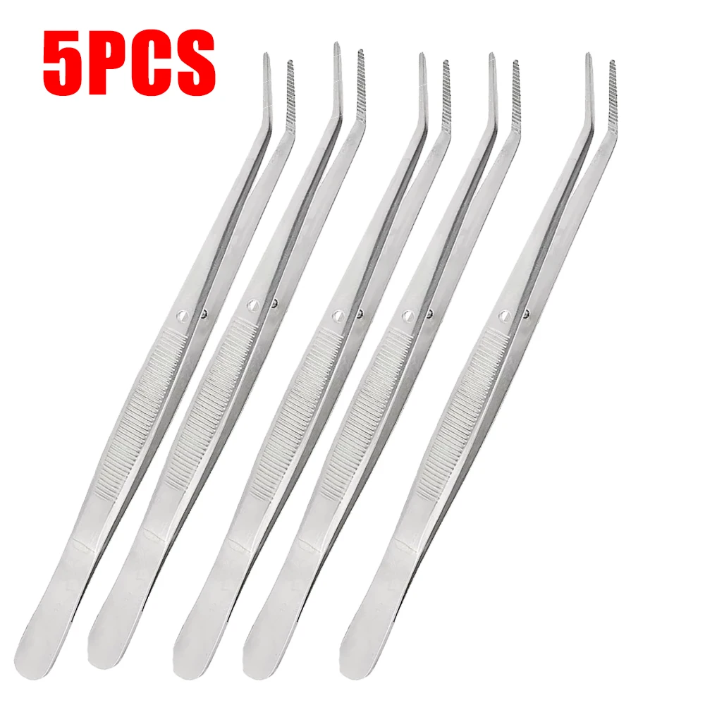 Hochwertige Zahn-Baumwollrollenhalter-Pinzette aus Edelstahl mit gezackter Backe für die chirurgische Verfahren in der Zahnklinik Image