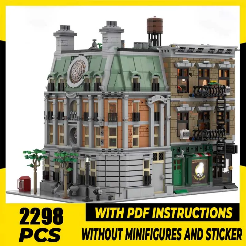 Moc Bausteine Sanctum Sanctorum Expansion Wohnung Gebäude Modell Technologie Ziegel Bau Geschenke DIY Montage Spielzeug Image