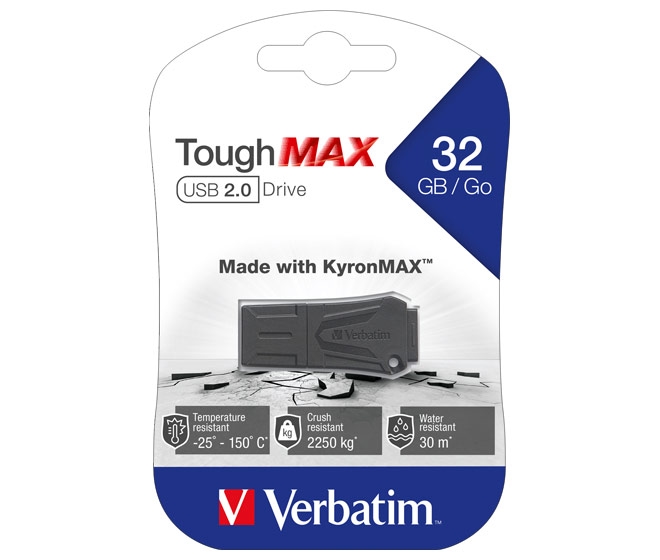 Verbatim USB 2.0 Stick 32GB, ToughMAX, schwarz Image