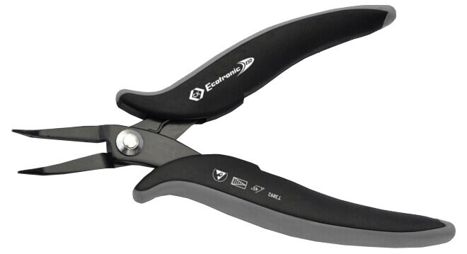 Ecotronic ESD Spitzzange, gebogene Spitzen, 152 mm Image