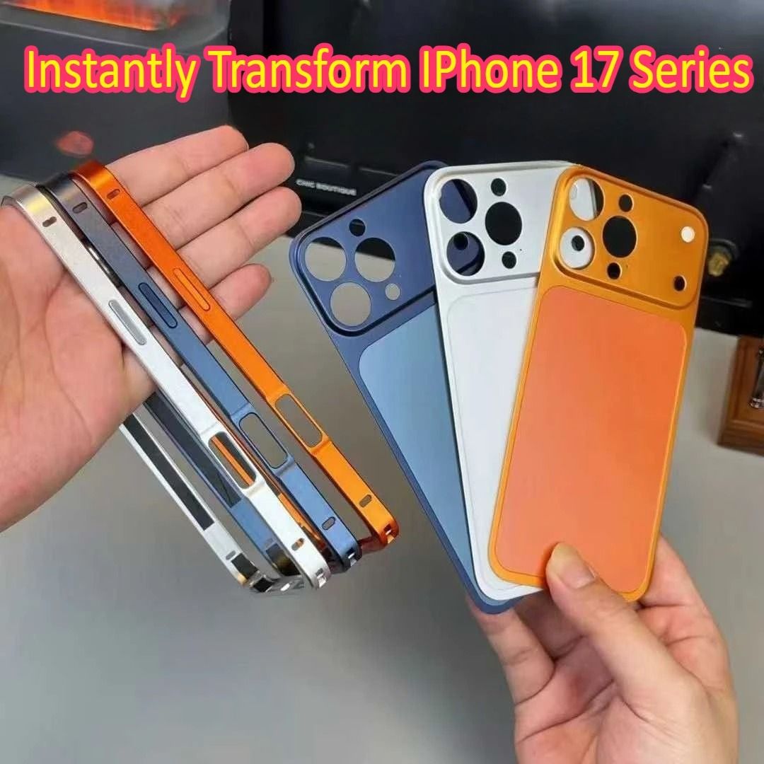 Aluminum Alloy Frame Protective Phone Case iphone 15 Pro orange