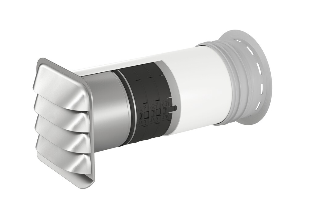 Naber P-E-Jal Col 150 Mauerkasten inkl. THERMOBOX, weiß, Edelstahl 4051066 Image