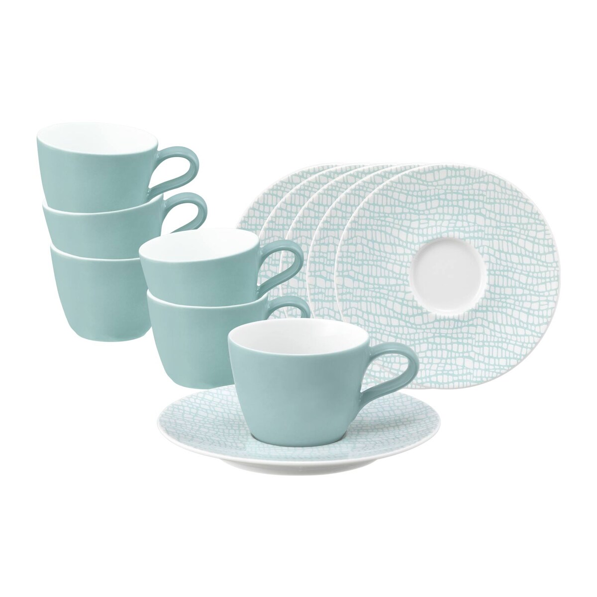 Seltmann Weiden Life Fashion Espressotasse mit Untertasse 90 ml 6er Set - Green Chic Image